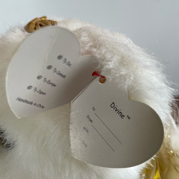 Authentic TY Beanie Classic Divine the Angel Bear, 2001 - Picture 4 of 5